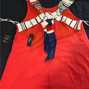 Lulu's Red and Multicolor Mini Dress